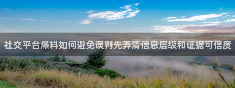 黑料网吃瓜网：社交平台爆料如何避免误判先弄清信息层级和证据可信度